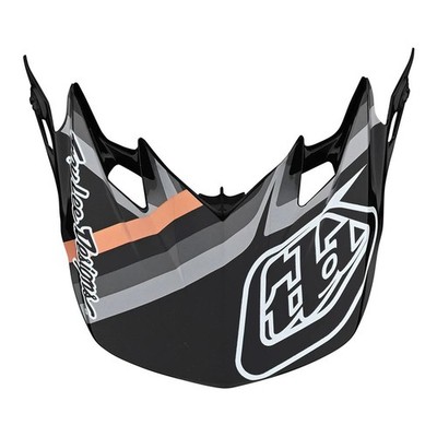 Troy Lee Designs Helmschild SE4 Warped - Schwarz/Copper