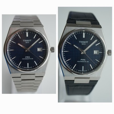 Tissot PRX Powermatic 80 Dark-Blue 40mm  T137. 407.11.041.00 inkl. Lederband