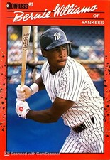 1990 Donruss Bernie Williams Rookie Card RC #689 New York Yankees