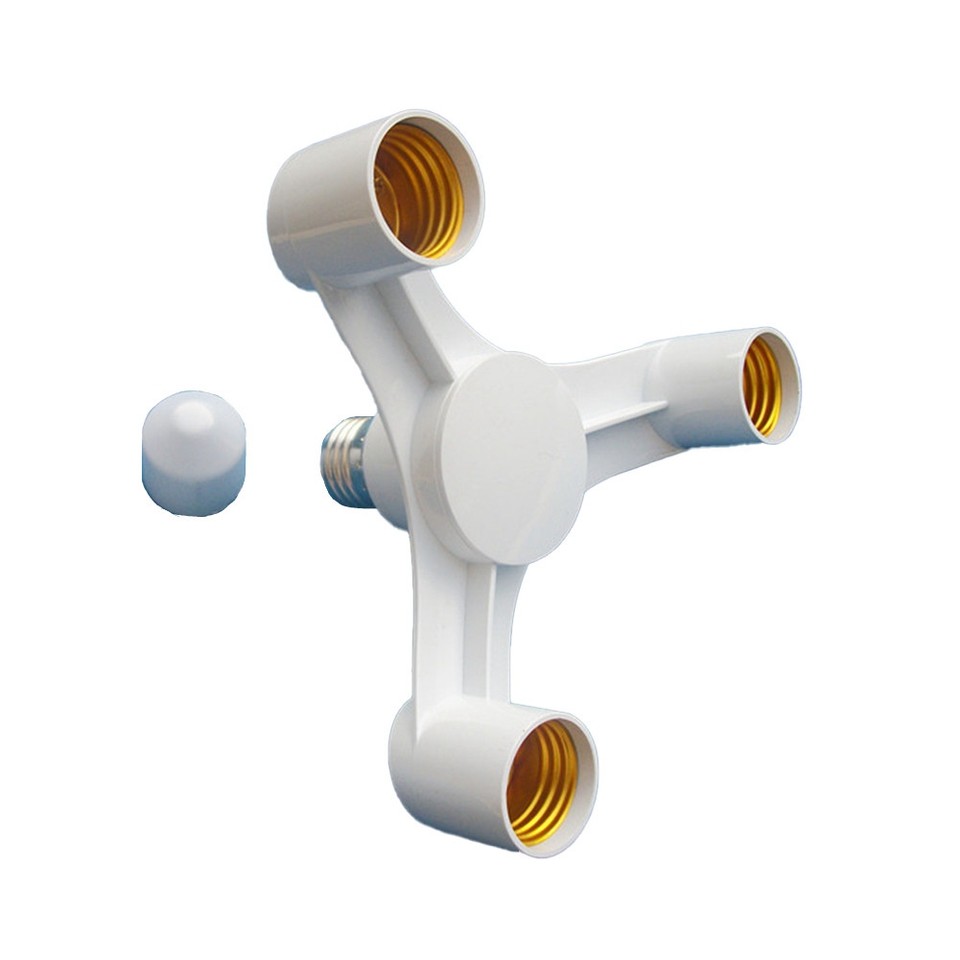 Adattatore Presa E27 2 In 1 - Splitter Per Lampadine LED/Incandescenti | Doppia Presa | Confezione Da 2 - Foto 12