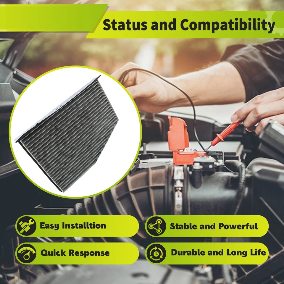 2x Filtro de aire cabina limpiador 1K0819644A apto para Audi 2007-2016 A3 TT Q3 Quattro Foto 2 de 4