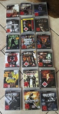 18 x PS3 Horror Spiele Bundle Silent Hill Resident Evil Dead Space GTA V COD