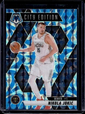 2024-25 Panini Mosaic Nikola Jokic Reactive Blue Mosaic City Edition #275 - Image 1 of 2
