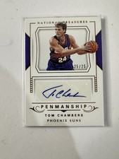 2017-18 National Treasures Tom Chambers Signatures Gold Auto /25
