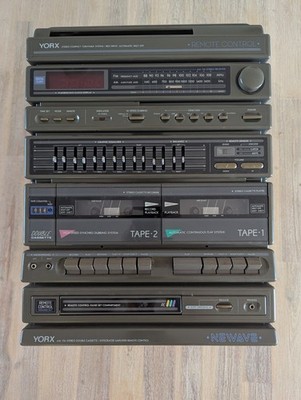 Vintage YORX Newave Record Player Tape Deck Model 2502 FM/AM