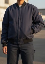 Men s XL Flame Fire Resistant Coat Jacket Bulwark Protective Appears Work Gear