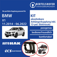 F�r BMW X1 Typ F48 11.2014-06.2022 AHK abn +13pol sp. E-Satz NEU TOP