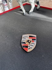 Early Porsche 911 912 Orange Bar Bonnet Crest Badge Original For Restoration