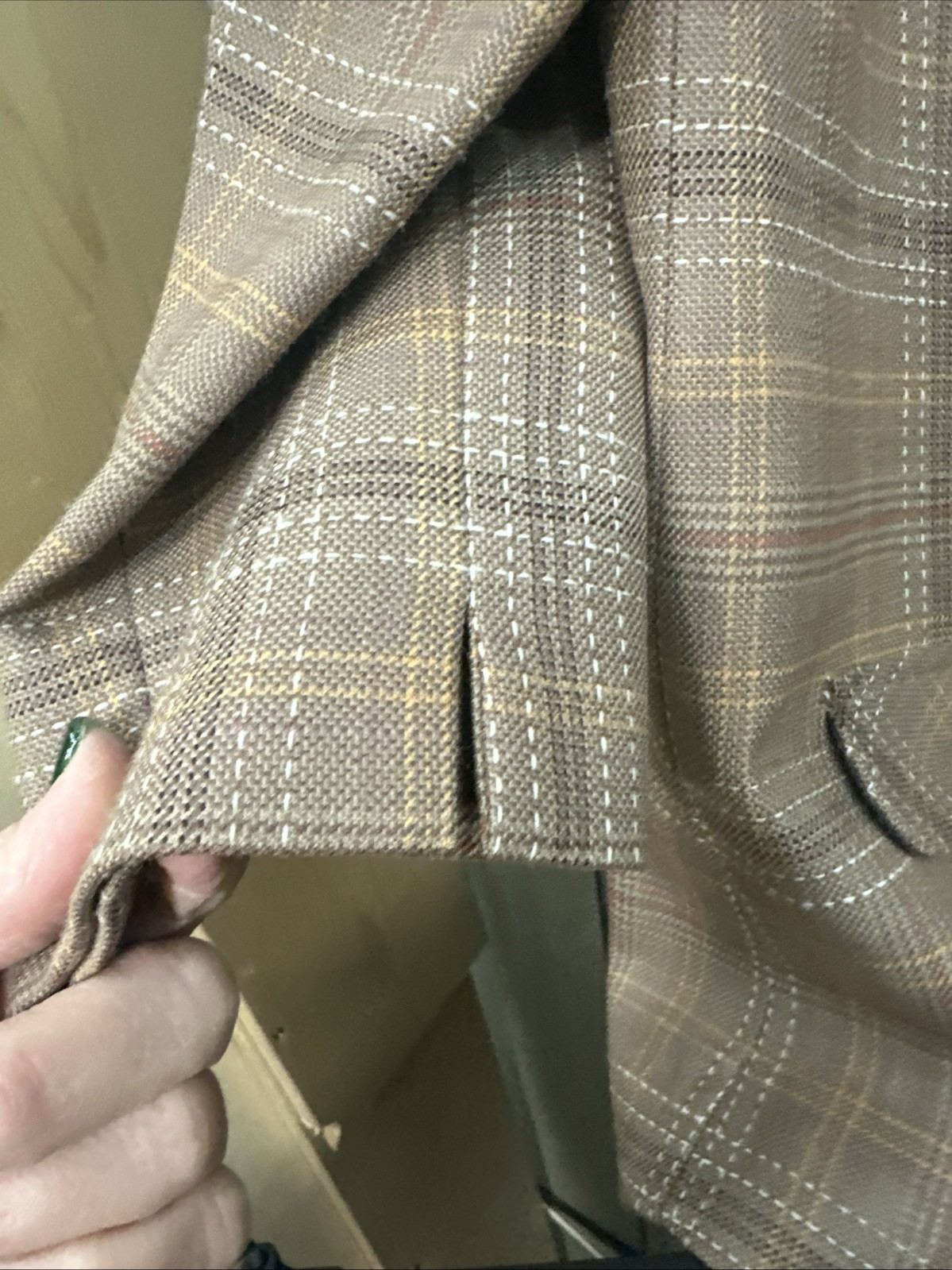 Pendleton Lined Wool Blend Pullover Checkboard Qu… - image 4