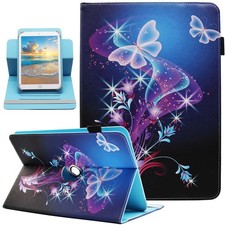 Universal 10 10.1 Inch Android Tablet Case, Dluggs 360 02 Shiny Butterfly