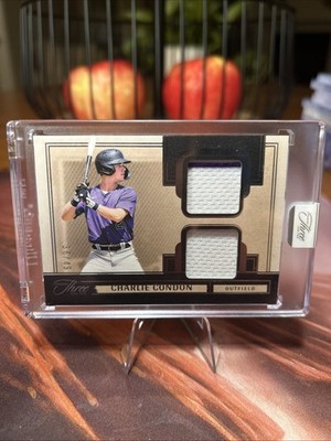 2025 Panini Three and Two Prospect Dual Jerseys Charlie Condon CO Rockies 36/49