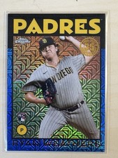 2021 Topps Ryan Weathers Silver Pack 1986 Chrome Blue Refractor 001/150 RC 1stPR