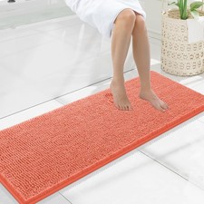 Smiry Luxury Chenille Bathroom Rugs 47x17, Extra Soft and Absorbent Shaggy Ba...
