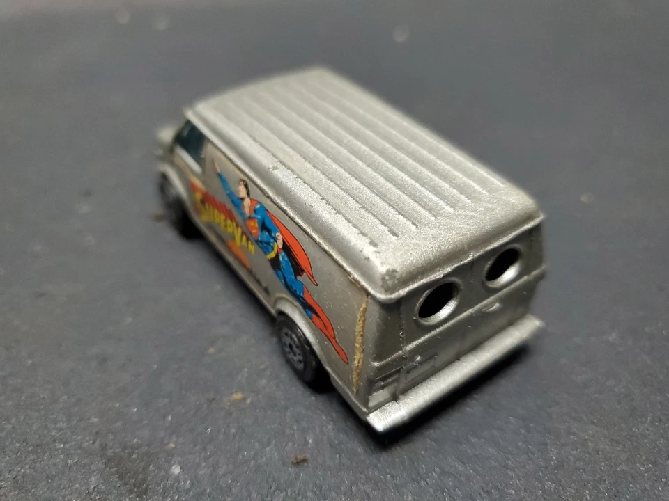 Vintage 1978 Corgi Juniors Diecast 1/64 Superman Super Van Delivery Truck US Van - Image 2 of 4