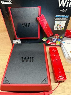 Nintendo Wii mini Mario Kart Bundle Spielekonsole (PAL) inklsuive HDMI Adapter
