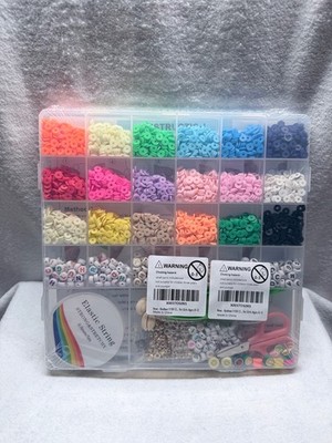 Clay Polymer Beads Bracelet Jewelry Making Kit Diy Craft New With Case