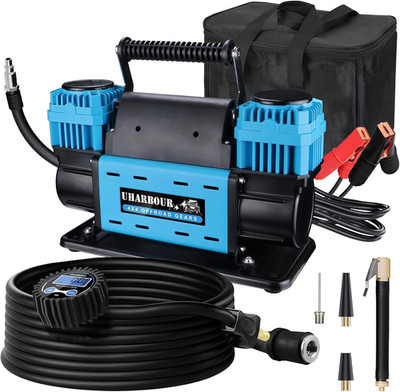 12V Offroad Air Compressor 10.6 CFM with Pressure Gauge, 12 Volt Offroad Air Com