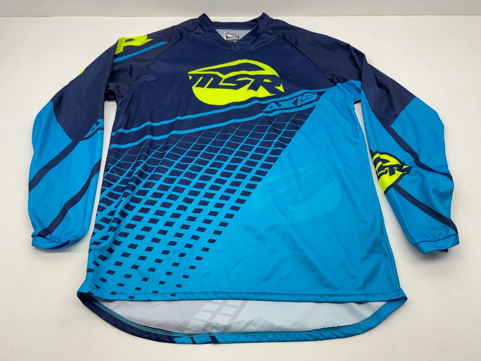 MSR Men's Jersey Large Blue Yellow L Riding Shirt Apparel Gear Motocross MX