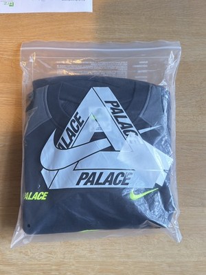 Palace x Nike Total P90 Crew Black Sweatshirt Size Small New