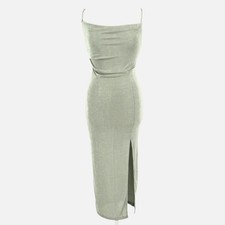 Here Comes The Sun Whats Happening Sage Green Dress Size Medium NWT Clean Girl