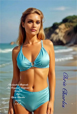 ALEXANDRA BASTEDO AN ORIGINAL ARTPRINT di Chris Charles A3 UHD RITRATTO