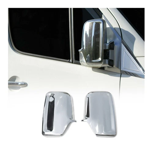 Side Mirror Cover Caps Fits Mercedes Sprinter W907 910 2019-2024 Chrome Silver