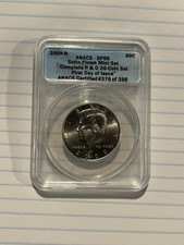 2009-D Anacs SP69 Satin Finish Kennedy Half Dollar 50C