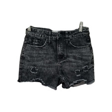 YMI Black Distressed Dream Denim Shorts Cut Offs 3/26 Everyday Casual