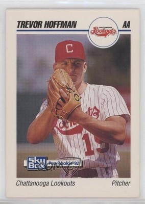 1992 SkyBox Pre-Rookie Chatanooga Lookouts Trevor Hoffman #186 RC HOF 02vq