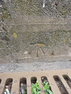Photo 6x4 OS benchmark - Sidmouth, junction of Old Fore St & The Esplanad c2017