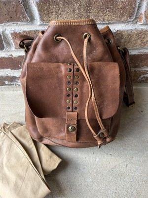 Patricia Nash Brown Distressed Bucket Bag With Dust Bag | eBay display picture 3