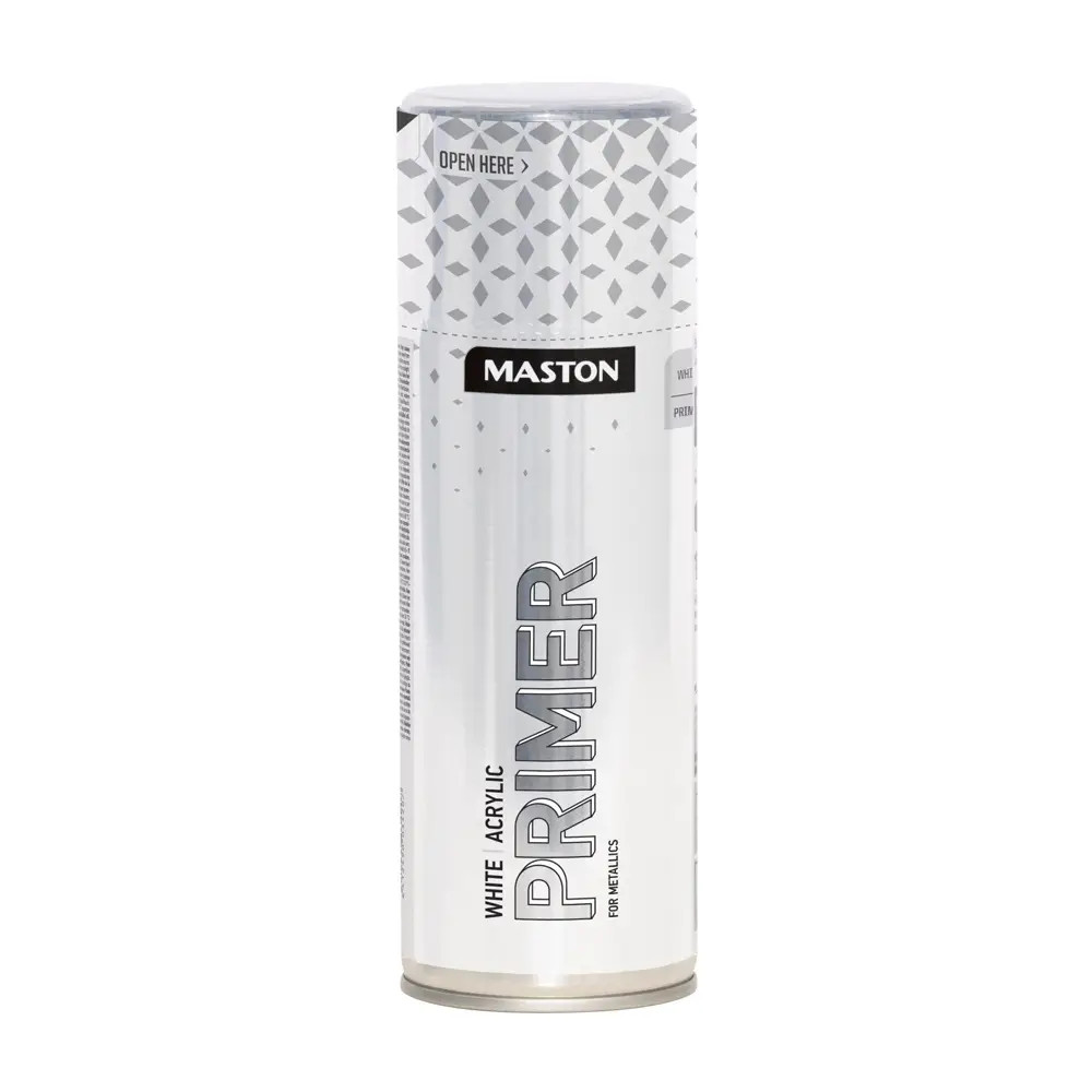 Maston Spray Paint Acrylic Primer White 400ml