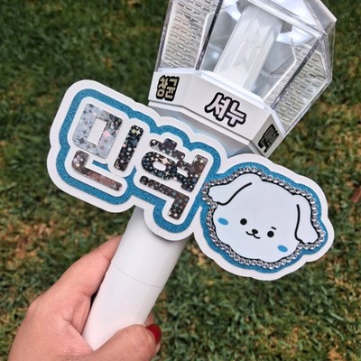 MINHYUK MONSTA X Lightstick Sign Mondoongie Decoration Name Banner NEW Handmade