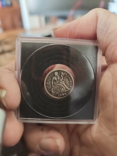 1890 Liberty Seated Dime. Free Shipping