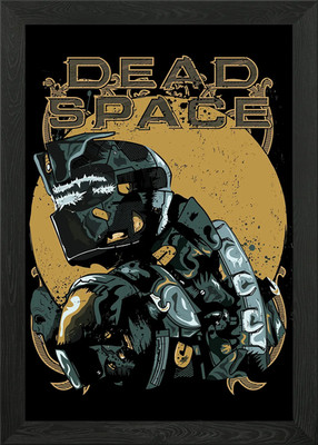 Dead Space Illustration gerahmtes Wandbild Poster Leinwanddruck Bild