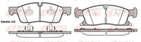 Bremsbelagsatz Scheibenbremse Remsa 1430.02 FüR Jeep WK2 Cherokee WK 4 3 WH CRD