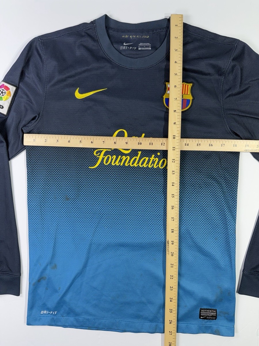 Nike FC Barcelona Messi 10 Long Sleeve Jersey Qatar Foundation Dri