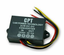 Car Power Converter DC-DC Step Down Module LED Display Dedicated 12V/24V to 5V