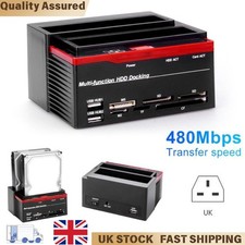 Multi-Function HDD Docking Station - 2.5/3.5" IDE + SATA Dual Hard Drive Reader