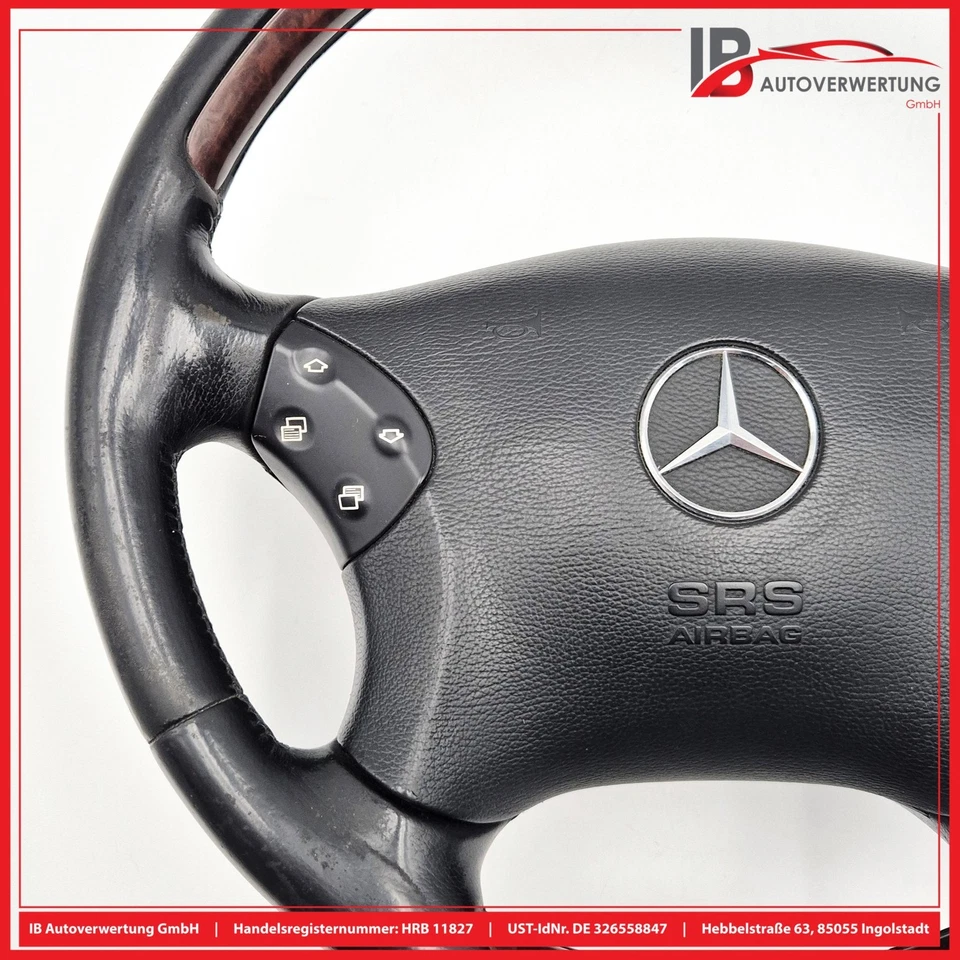 Lenkrad Leder & Holz A2034601003 2034601198 MERCEDES-BENZ W203 S203 MB - Bild 3 von 4