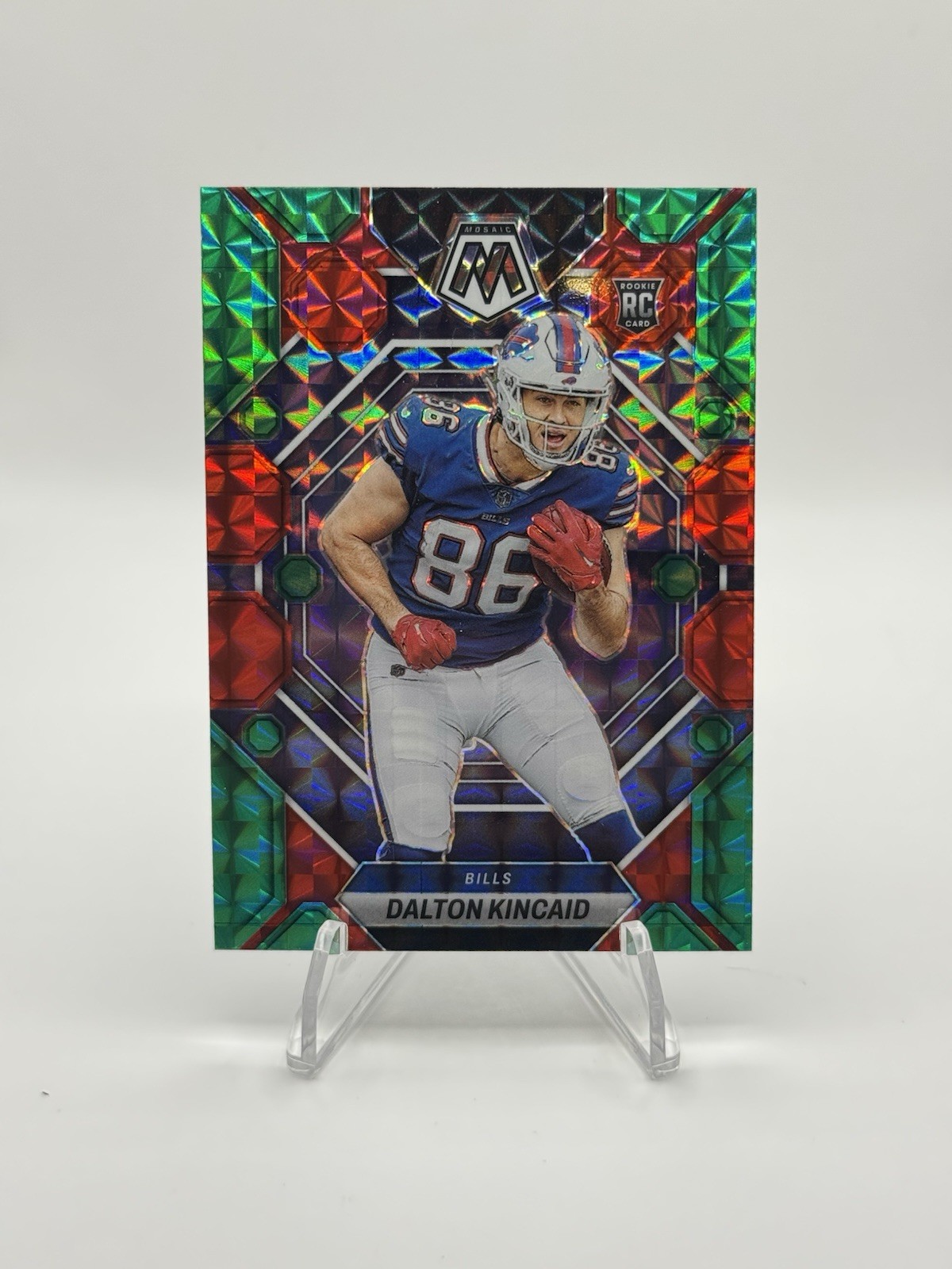 2023 Panini Mosaic - Rookies Dalton Kincaid #305 Choice Red & Green Mosaic Prizm