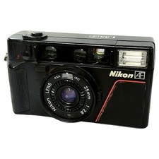 Nikon L35AF One Touch 35mm f/2.8 Point & Shoot Film Camera [READ No Flash]