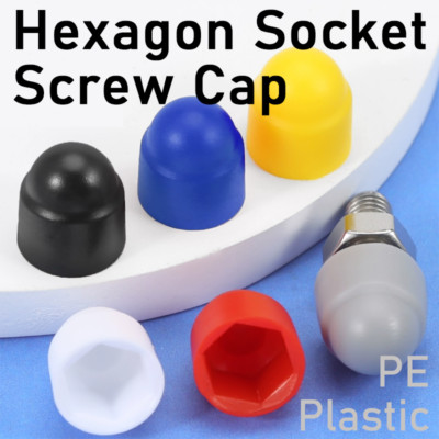 300Pcs Hexagon Socket Screw Cap PE Plastic Protect Cover for M3 ~ M24 ...