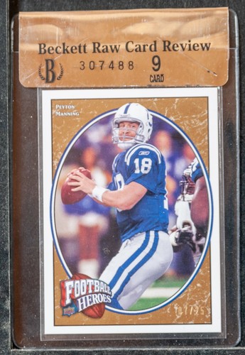 Peyton Manning [Autograph Gold] #79 2008 Upper Deck Heroes card