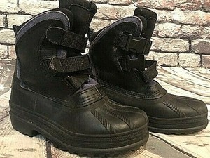 kids black duck boots