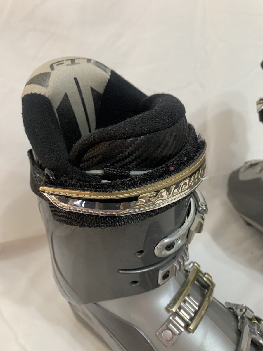 Salomon Alu Mission Ski Boots Grey & Silver Size 298mm 25 Salomon Alu Mission Ski Boots Grey & Silver Size 298mm 25