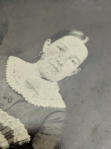 FOTO ANTICHE TINTYPE Chickamauga Georgia Famiglia Donne Bambini - Foto 9 di 12