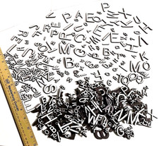 Vintage Rubber Refrigerator Magnet Letters Numbers 150 