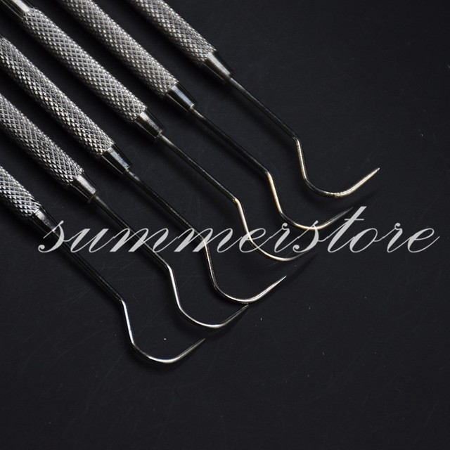 5x Stainless Steel Dental Teeth Care Tool Explorer Probe Double End