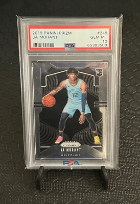 2019-20 Panini Prizm Ja Morant RC #249 Rookie PSA 10 GEM MT 2019-20 Panini Prizm Ja Morant RC #249 Rookie PSA 10 GEM MT